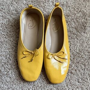 Sam Edelman Yellow Patent Flats
